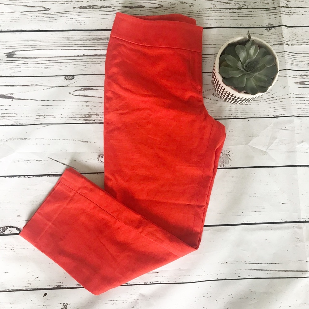 Loft Marisa red skinny ankle